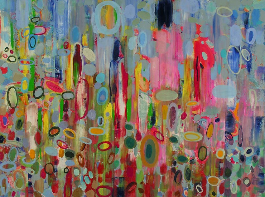 850x631 Angelo Franco,artist,virginia Wilderness,hudson River Scenes - Pointillism Beach Painting