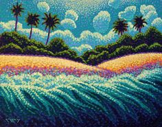 236x185 By Elspeth Maclean Animal Welfare - Pointillism Beach Painting