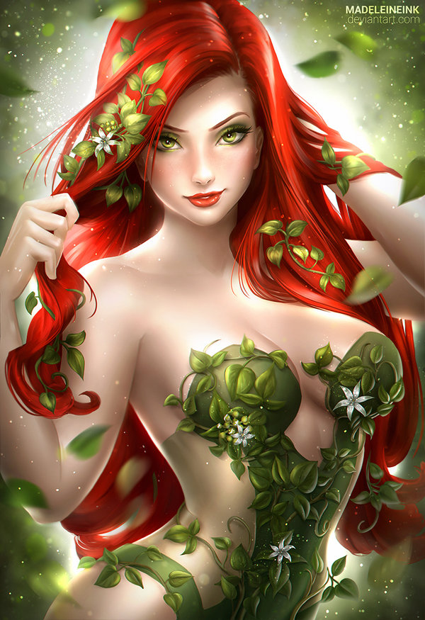 600x875 Poison Ivy By Madeleineink - Poison Ivy Painting
