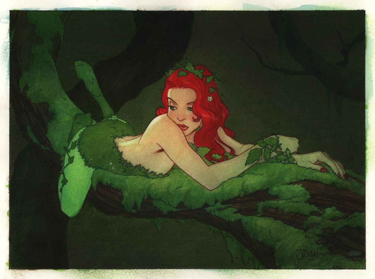 1279x950 Alexhchung Poison Ivy By Josh Middleton Shawn Writes I Love - Poison Ivy Painting
