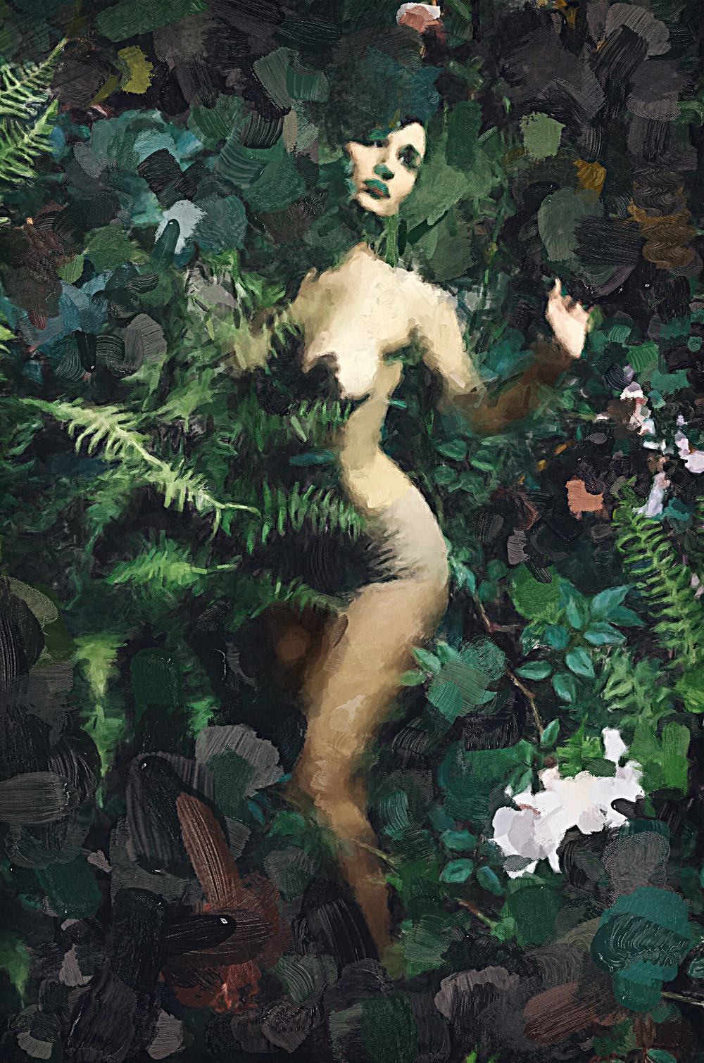 1000x1510 Poison Ivy Painting Sized Prince Pat - Poison Ivy Painting