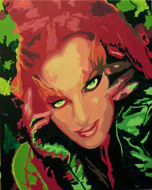 500x624 Oil Amp Acrylic Ts Dines - Poison Ivy Painting