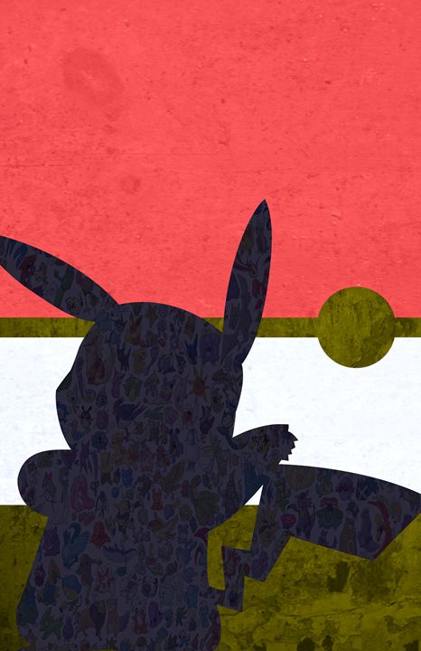 466x720 Pikachu Pokemon Pokeball Minimalist - Pokeball Painting