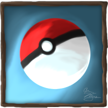 216x216 Pokeball Painting By Northboundfox - Pokeball Painting