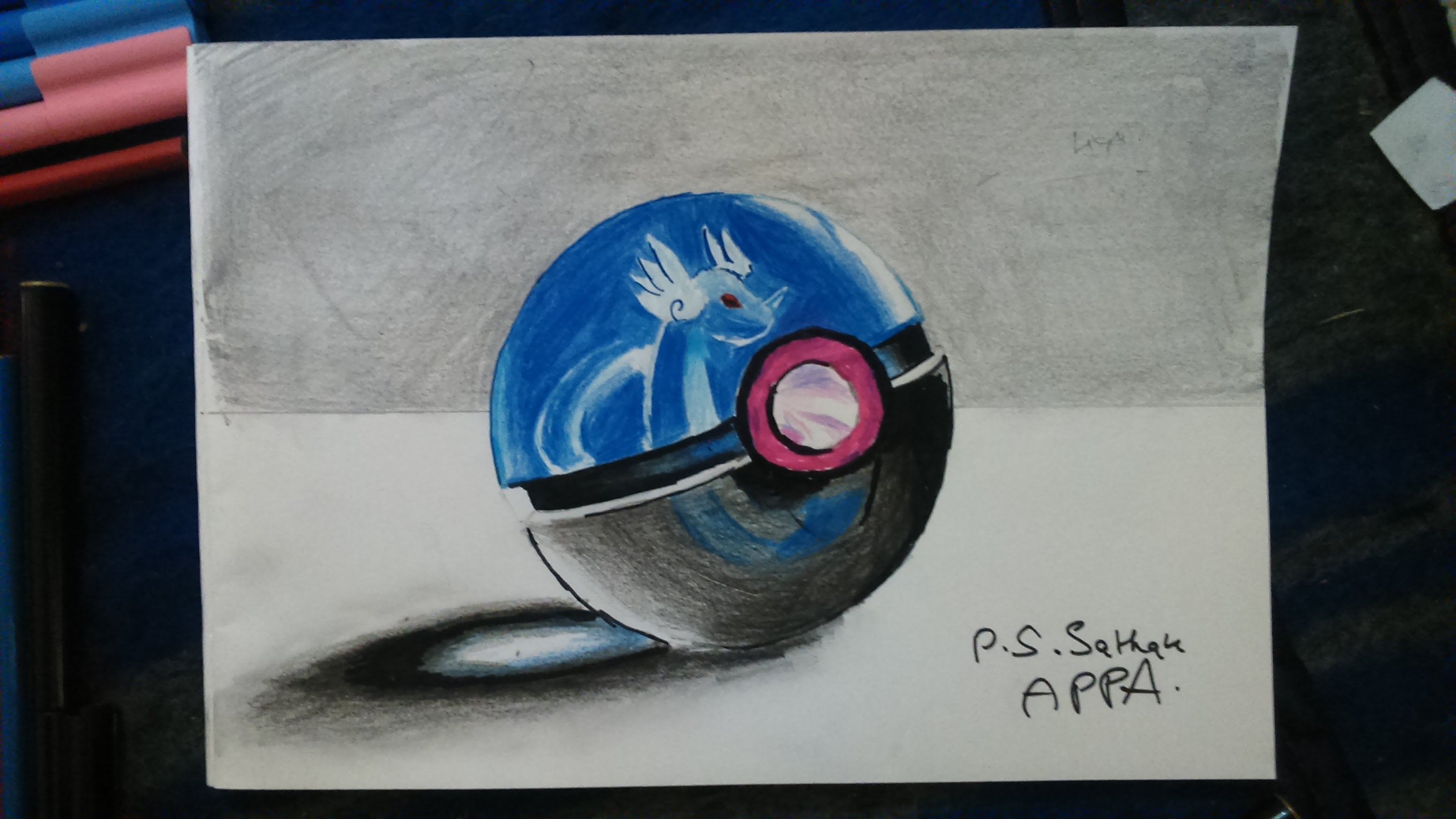 3104x1746 How To Draw 3d Pokeball - Pokeball Painting