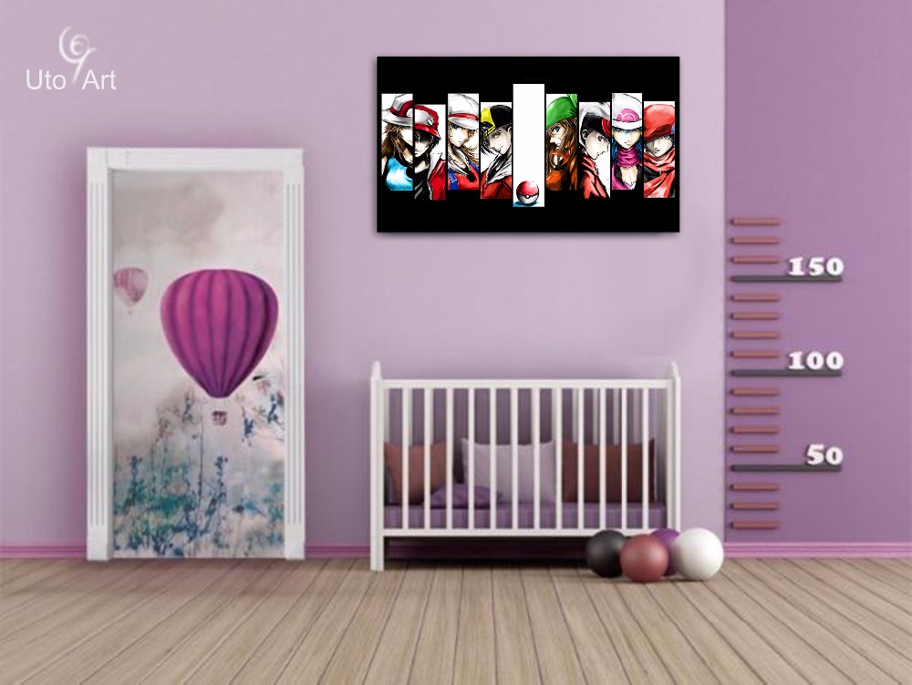 1000x751 Pokemon Go Protagonist Oil Painting Poke Ball Prints Oil Painting - Pokemon Ball Painting