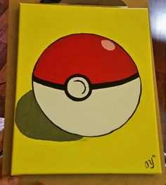 236x264 Pokemon Pikachu Hand Painted Canvas Ebay For The Kids - Pokemon Ball Painting