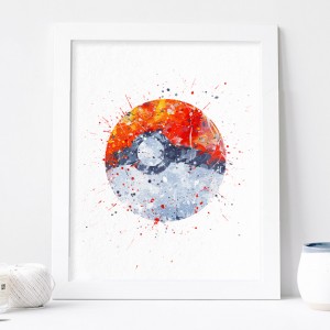 300x300 Phorest Studio Ball, Pokemon Gifts, Pokeball Watercolor - Pokemon Ball Painting