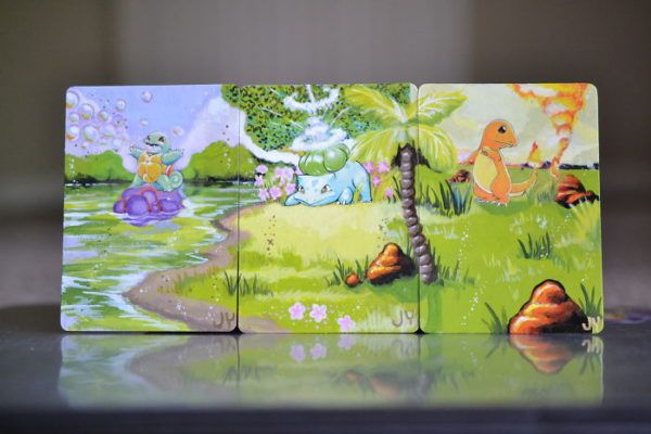 600x400 Artist Transforms Old Pokemon Cards Into Mini Masterpieces Dorky - Pokemon Card Painting