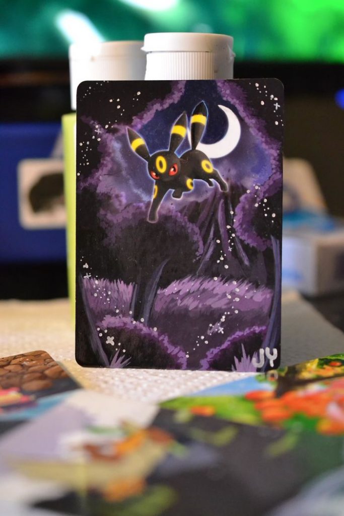 683x1024 Artist Repaints Old Tcg Cards And Transforms Them Into - Pokemon Card Painting