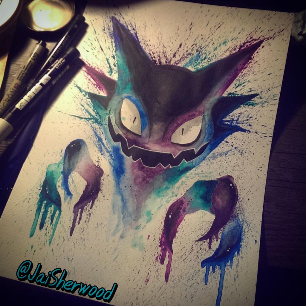 1024x1024 Jaisherwoodart On Twitter Here's Some Pokemon Watercolours I'Ve - Pokemon For Painting