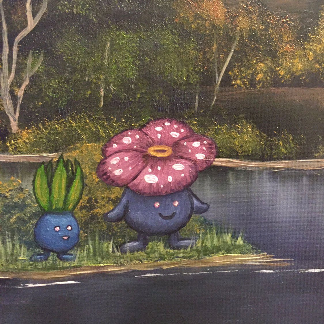 1125x1125 Pokemon Landscape Oil Paintings - Pokemon For Painting