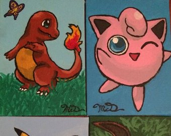 340x270 Pokemon Painting Etsy - Pokemon Painting