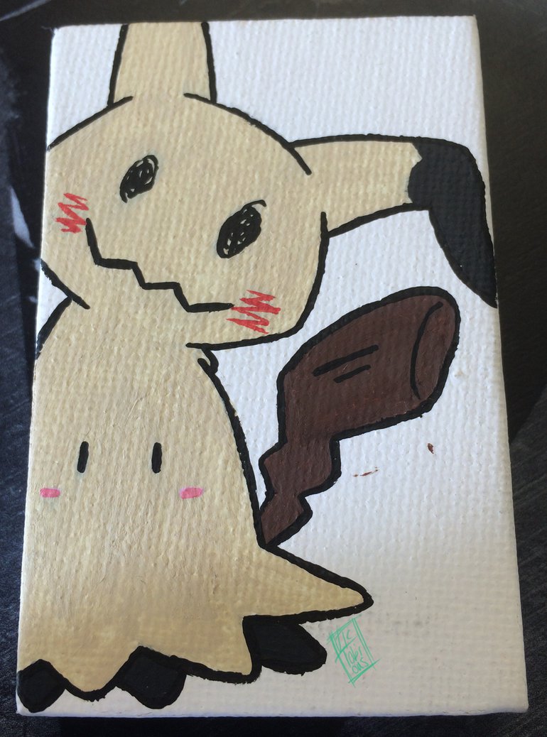770x1038 Pokemon Painting Mimikyu By Victobious - Pokemon Painting