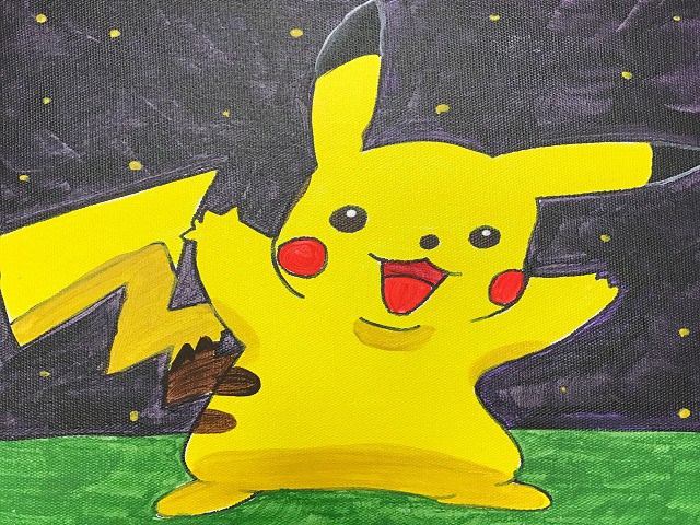 640x480 Painting Class Canvas Amp Cupcakes - Pokemon Painting