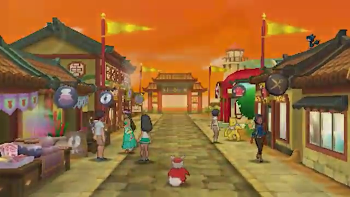 1136x640 A Closer Look Of A Town In Alola Know Your Meme - Pokemon Painting Games
