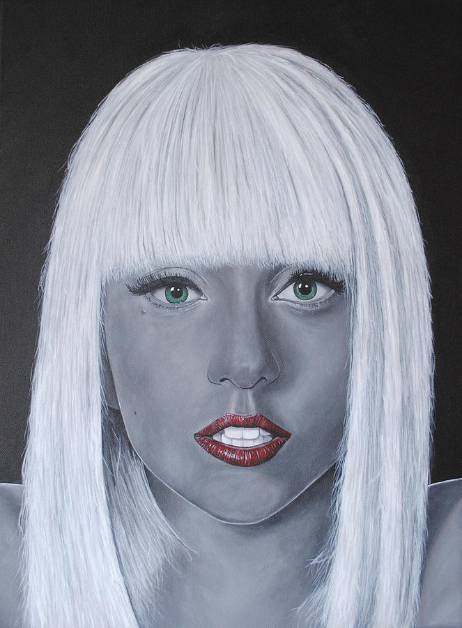 663x900 Lady Gaga - Poker Face Painting