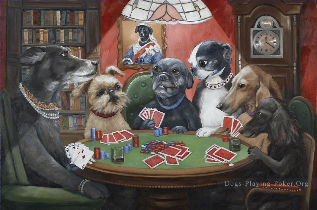 1050x698 Painting Poker Dogs Game - Poker Game Painting