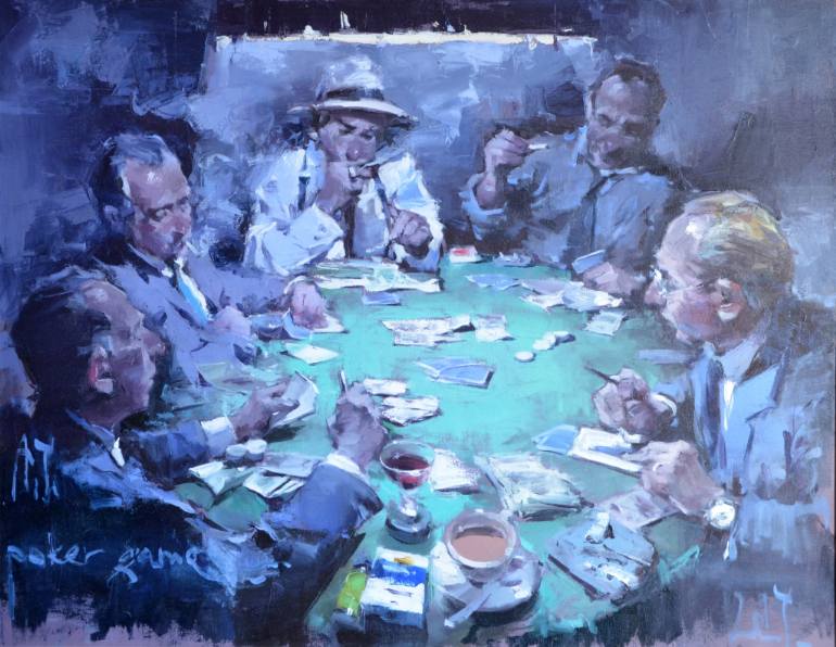 770x596 Saatchi Art Yanuta A. - Poker Game Painting