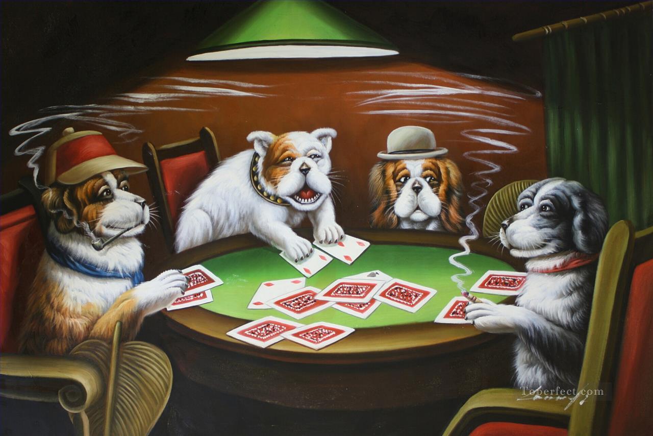 1280x854 Dogs Playing Poker 2 Painting In Oil For Sale - Poker Painting