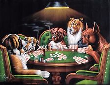 225x174 Dogs Playing Poker Painting Ebay - Poker Painting