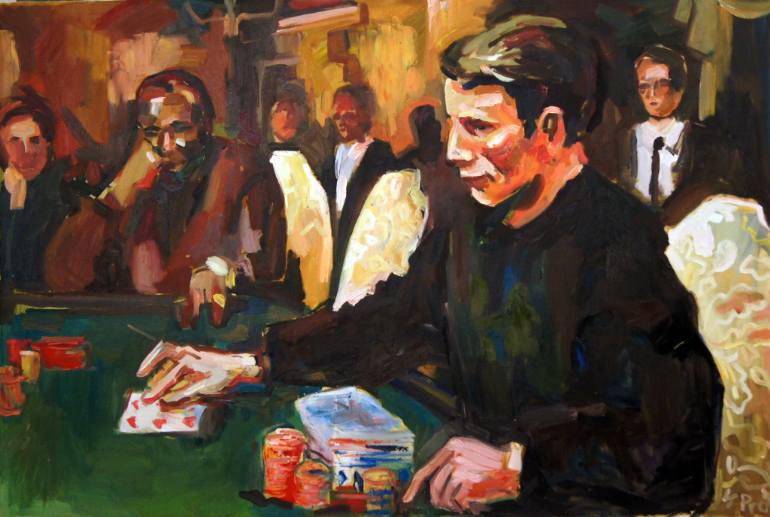 770x517 Saatchi Art Poker Painting By Valentynas Valentynass - Poker Painting