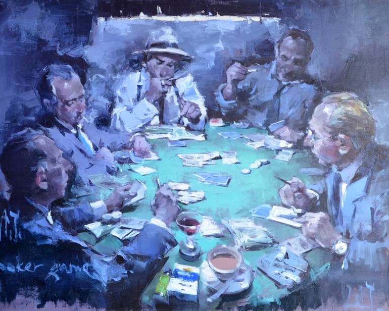 770x616 Saatchi Art Yanuta A. - Poker Painting