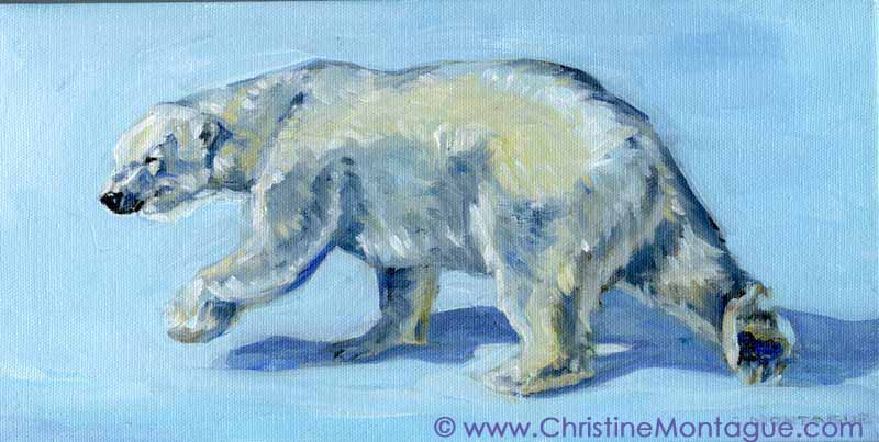 800x403 Celebrating Grace Christine Montague Polar Bear Art - Polar Bear Painting