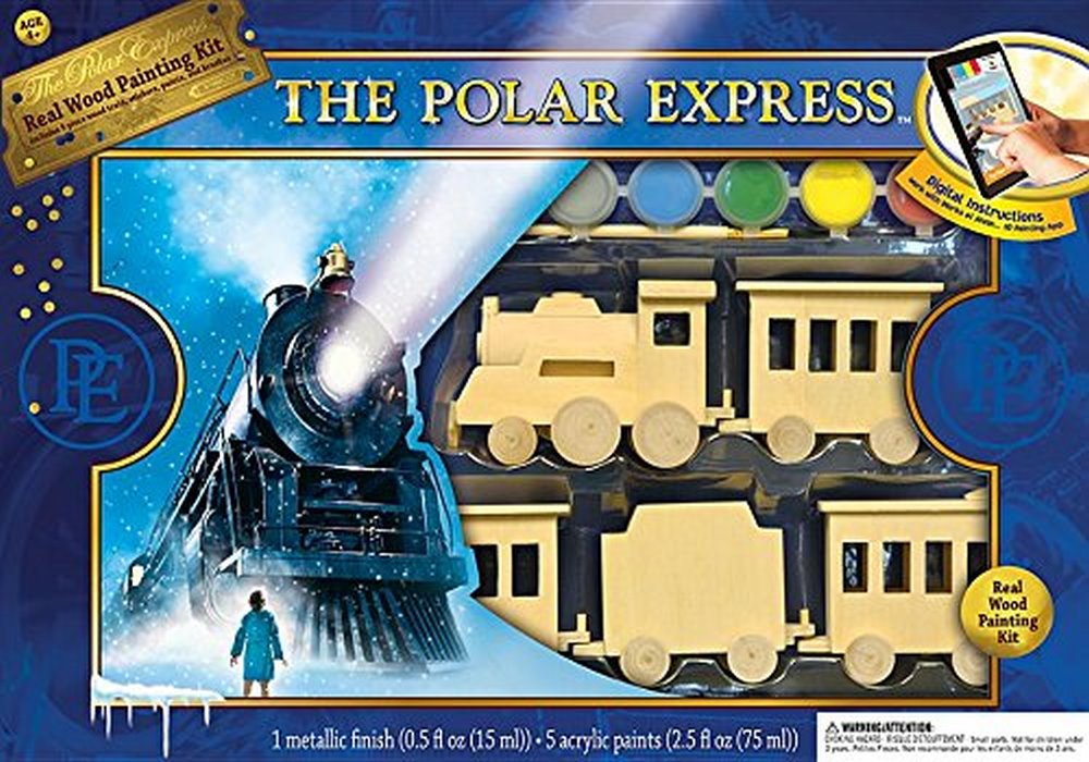 1000x700 Polar Express Wood Paint Kit - Polar Express Painting