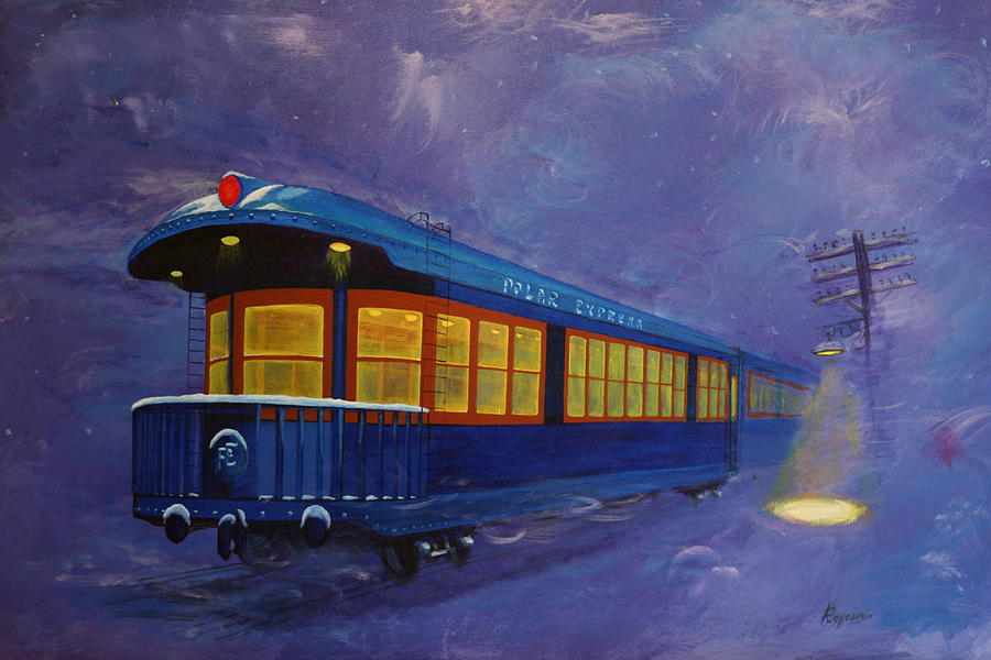 900x600 Polar Express Painting By Sergey Ragozin - Polar Express Painting