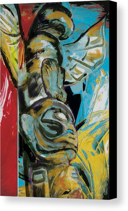 449x740 Totem Pole 2 Canvas Print Canvas Art By Corporate Art Task Force - Pole Painting