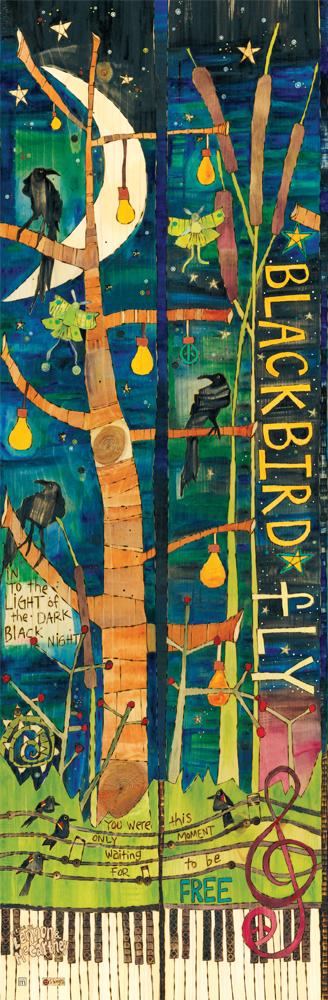 328x1000 Blackbird 4' Art Pole Studio M Outdoor - Pole Painting