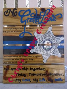 236x315 Let Your Dreams Set Sail Hand Painted Wooden Beach Housepool - Police Badge Painting