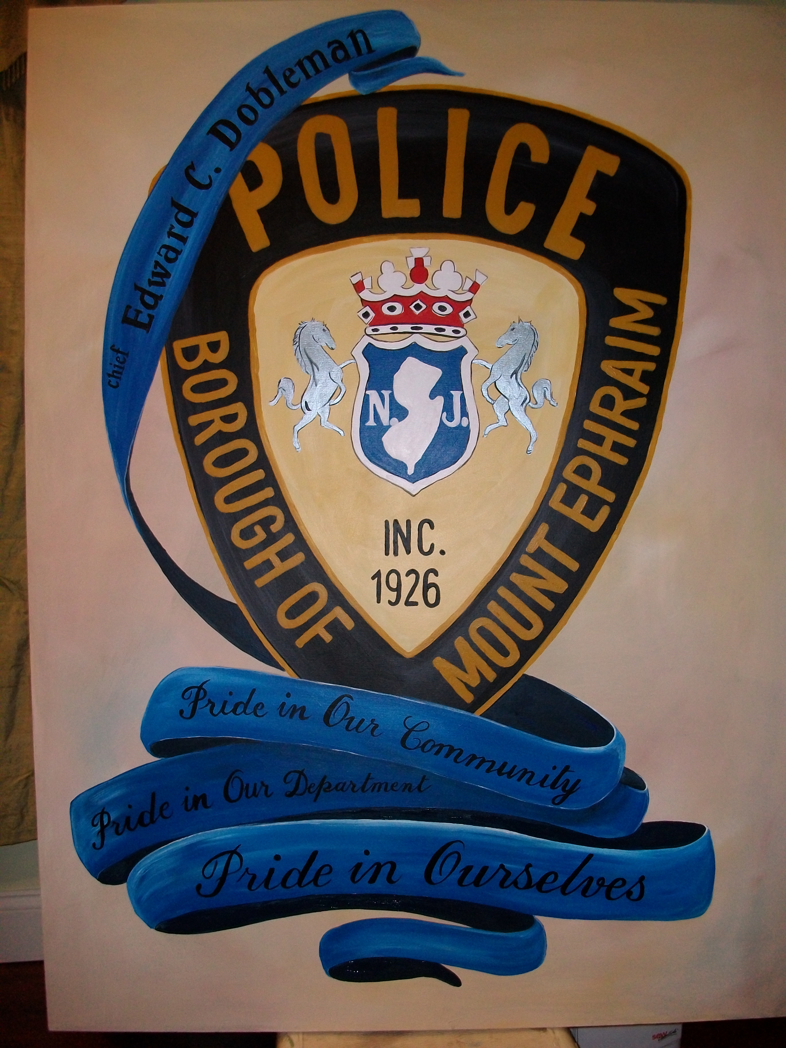 2748x3664 Custom Miscellaneous - Police Badge Painting