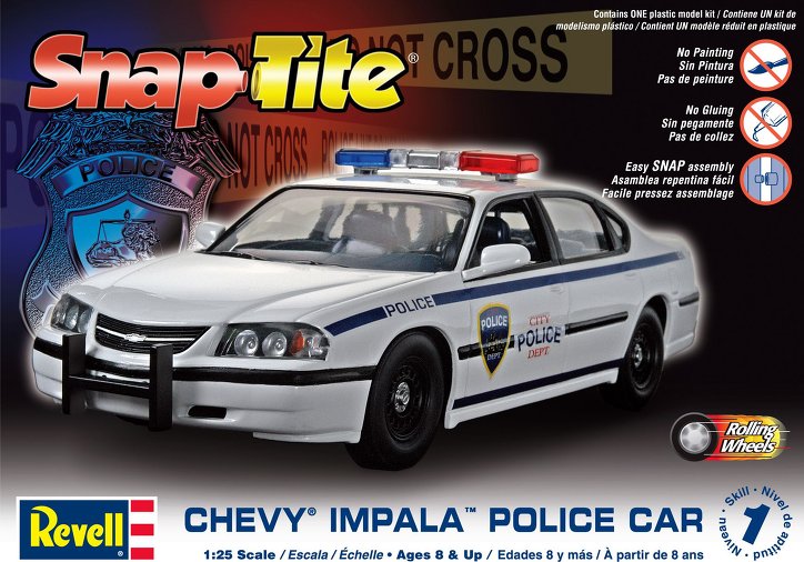 724x506 Revell 2005 Chevy Impala Police Car Model Kit - Police Car Painting