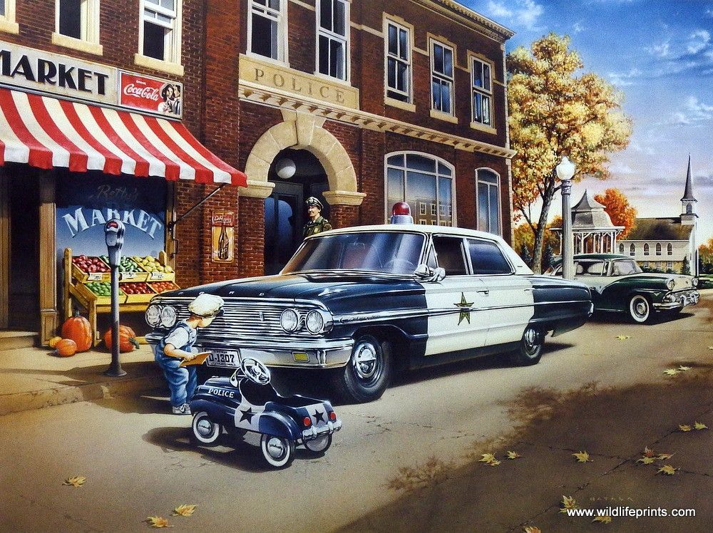 1000x748 Dan Hatala On The Beat Police Cars, Pedal Car And Dan - Police Car Painting