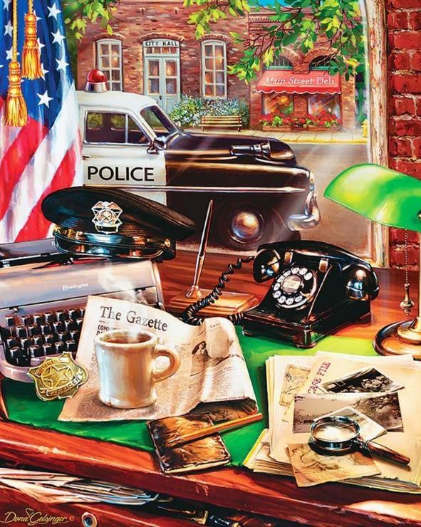 591x740 Police Life Round Diamond Painting Pretty Neat Creative - Police Gazette Painting