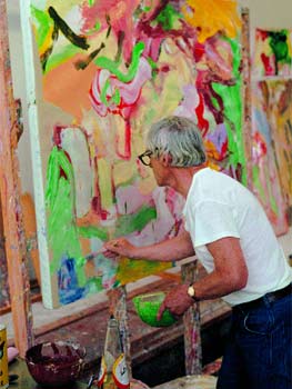 263x350 Willem De Kooning - Police Gazette Painting