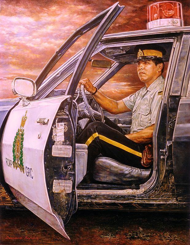 619x800 The Constable - Police Officer Painting