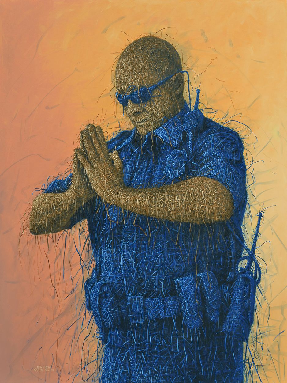 938x1250 Alexi Torres, Police Prayer, Policeman, Meditation, Law - Police Painting
