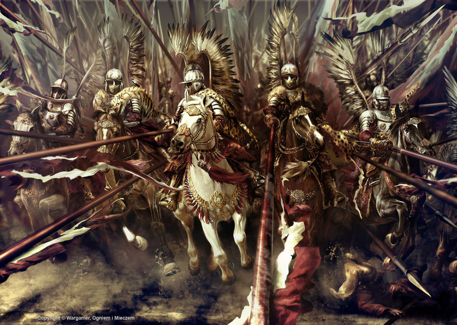 900x641 Polish Hussars By Lacedemon - Polish Hussar Painting