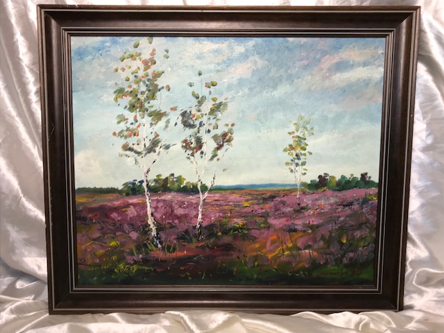 640x480 Oil On Canvas Polish Summer Landscape Painting Signed W Spirowski - Polish Painting