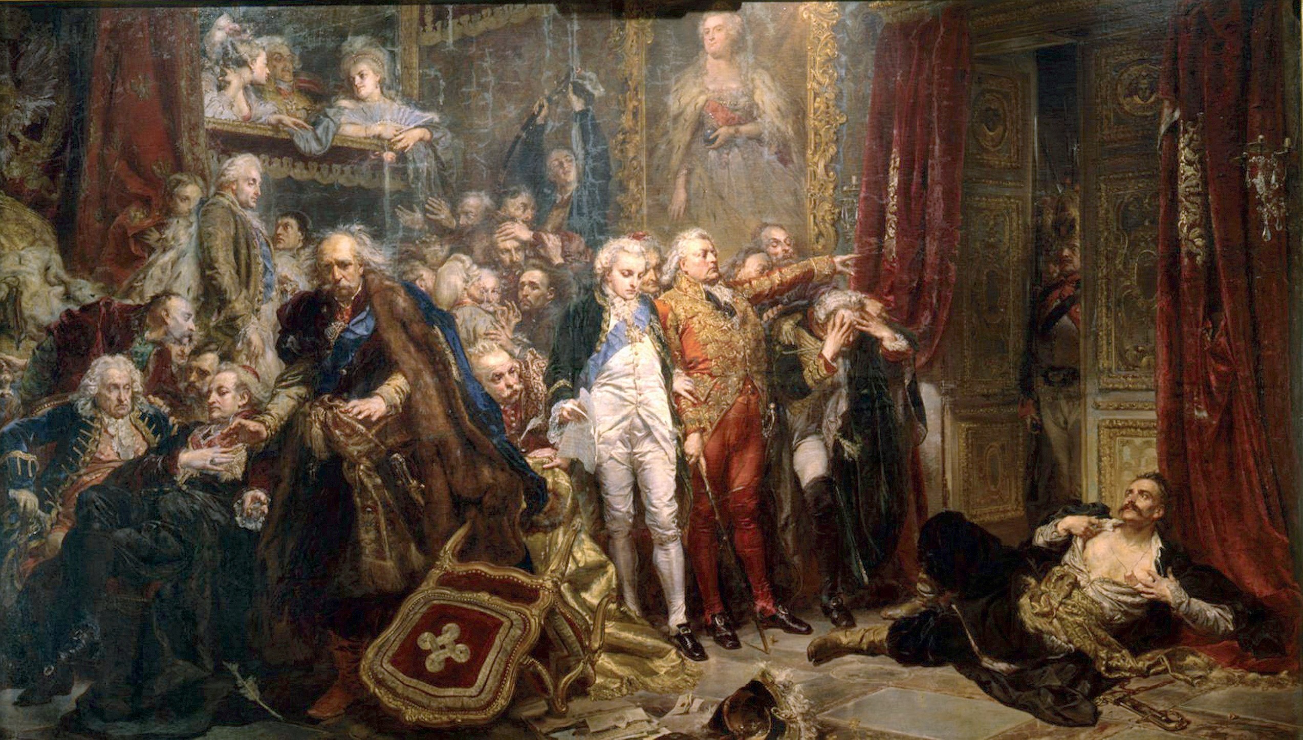 2546x1447 Rejtan (Painting) - Polish Painting