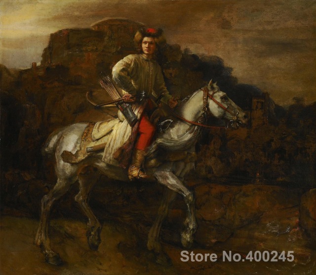 640x556 Custom Portrait Painting The Polish Rider By Rembrandt Van Rijn - Polish Painting