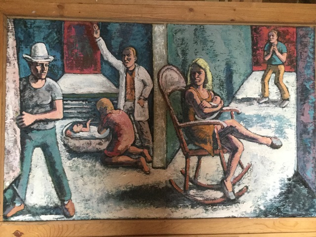 640x480 Michael Fornadley Artwork Waiting For John Brown Original - Political Painting