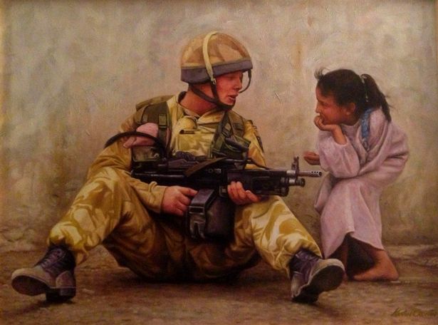 615x456 Struggling Artist Trying To Sell Political Paintings Get West - Political Painting