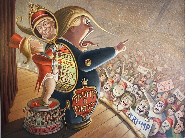 648x485 The Art Of Politics Slo Artists Tackle Everything From The Donald - Political Painting