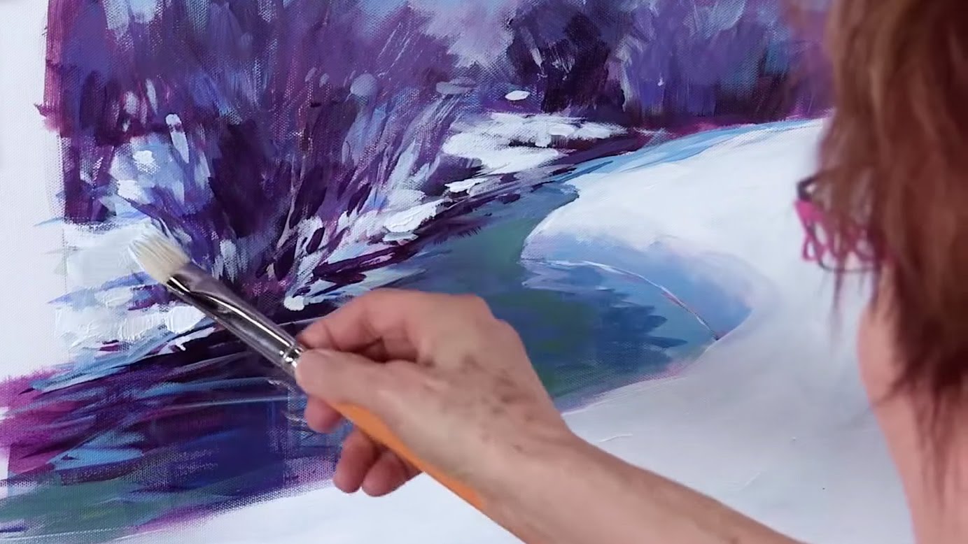 1383x778 Painting A Snowy Landscape - Pollard Painting