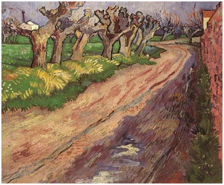 750x619 Pollard Willows By Vincent Van Gogh - Pollard Painting