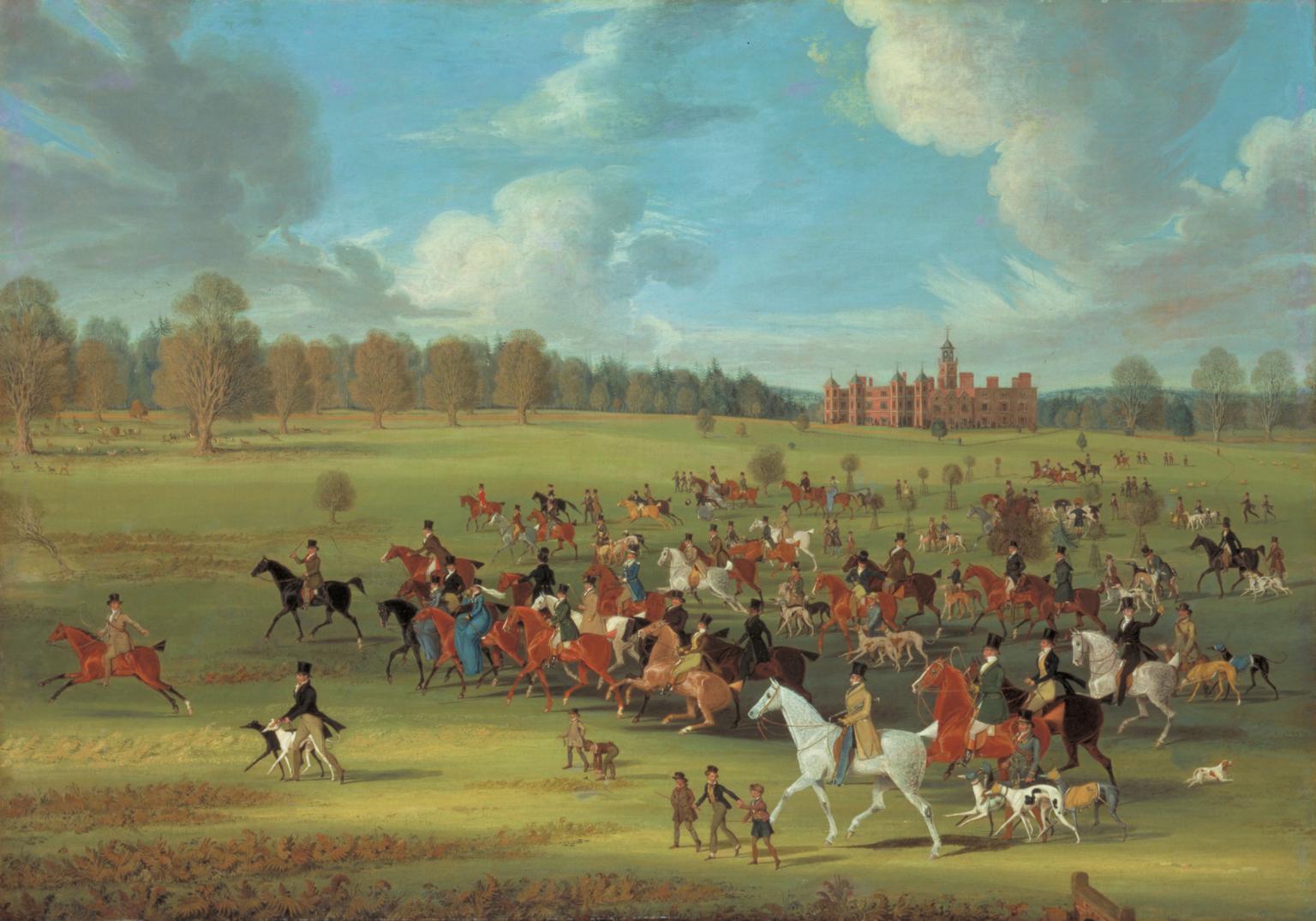 1536x1075 Coursers Taking The Field - Pollard Painting